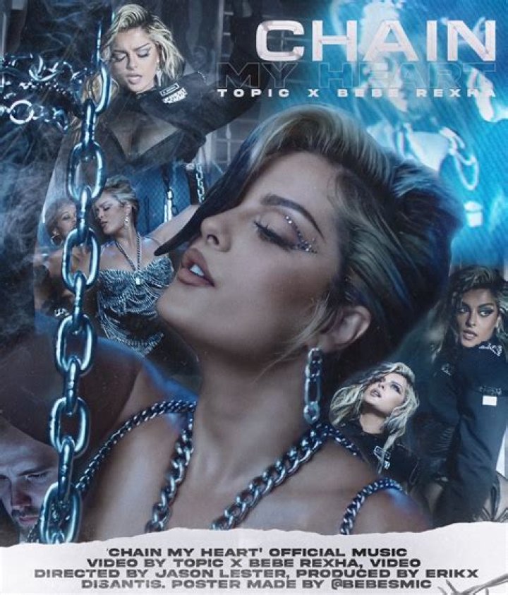 Topic and Bebe Rexha - "Chain My Heart" single artwork